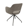 Chicago Swivel Dining Chair Beige Back