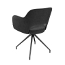 Chicago Swivel Dining Chair Charcoal Back