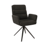 Helsinki Swivel Dining Chair Charcoal