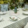 Carnation Green Tablecloth