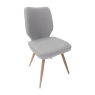 Positano Upholstered Dining Chair Light Grey PU