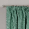 Buckingham Pencil Headed Curtains Lined Green