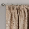 Buckingham Pencil Headed Curtains Lined Natural