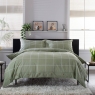 Crossley Heath Duvet Set Green/White