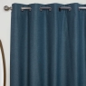 Cosmos Eyelet Headed Curtains Lined Denim