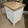 Elveden White Bedside Cabinet (Ipwsich)