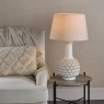 Edlyn White Ceramic Table Lamp with Shade