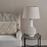 Edlyn White Ceramic Table Lamp with Shade
