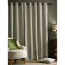 Laura Ashley Milbourne Herringbone Eyelet Headed Curtains Lined Grey-Sage