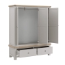 Saunton Triple Wardrobe Open Grey