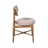 Flora Dining Chair Grey Side