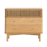 Savannah 3 Drawer Chest Natural Front