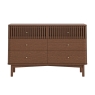 Savannah 6 Drawer Chest Brown Front