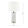 Enrico Battery LED Table Lamp Polished Nickel