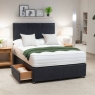 Mimosa Natural 1000 2 Drawer Divan Bed With 26" Headboard