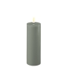 SALVIE GREEN LED CANDLE 5X10CM