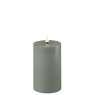 SALVIE GREEN LED CANDLE 5X15CM