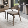 Vigo Dining Chair Grey Leather Lifestyle