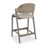 Vigo Bar Stool Grey Leather Back