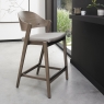 Vigo Bar Stool Grey Leather Lifestyle