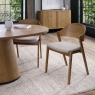 Vigo Dining Chair Rustic Ivory Leather Lifestyle