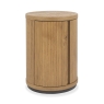 Vigo Round Lamp Table Rustic