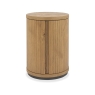 Vigo Round Lamp Table Rustic Front