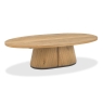 Vigo Oval Coffee Table Rustic