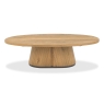 Vigo Oval Coffee Table Rustic Front