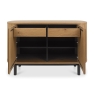 Vigo Narrow Sideboard Rustic Open