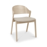 Vigo Dining Chair Scandi Ivory Leather