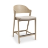 Vigo Bar Stool Scandi Ivory Leather
