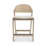 Vigo Bar Stool Scandi Ivory Leather Front