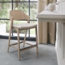 Vigo Bar Stool Scandi Ivory Leather Lifestyle