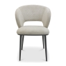 Luca Dining Chair Beige Fabric Front