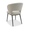 Luca Dining Chair Beige Fabric Back