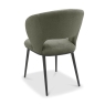 Luca Dining Chair Green Fabric Back