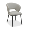 Luca Dining Chair Grey Leather