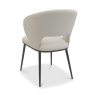 Luca Dining Chair Ivory Leather Back