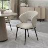 Luca Dining Chair Ivory Leather Lifestyle