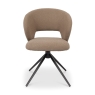 Stella Swivel Dining Chair Mocha Beige Front