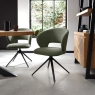 Stella Swivel Dining Chair Green Lifestyle