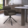 Hudson Swivel Dining Chair Brown Lifestyle