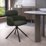 Hudson Swivel Dining Chair Green Lifestyle