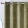 Casa Eyelet Headed Curtains Lined Green