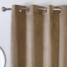 Casa Eyelet Headed Curtains Lined Mocha