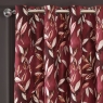 Madrid Eyelet Headed Curtains Lined Wine