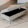 Izzy Fabric Legged Ottoman