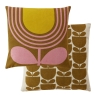 Orla Kiely Striped Tulip Cushion Pink Ochre