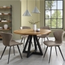 Rustic Round Table Garcia Chairs Stone Lifestyle